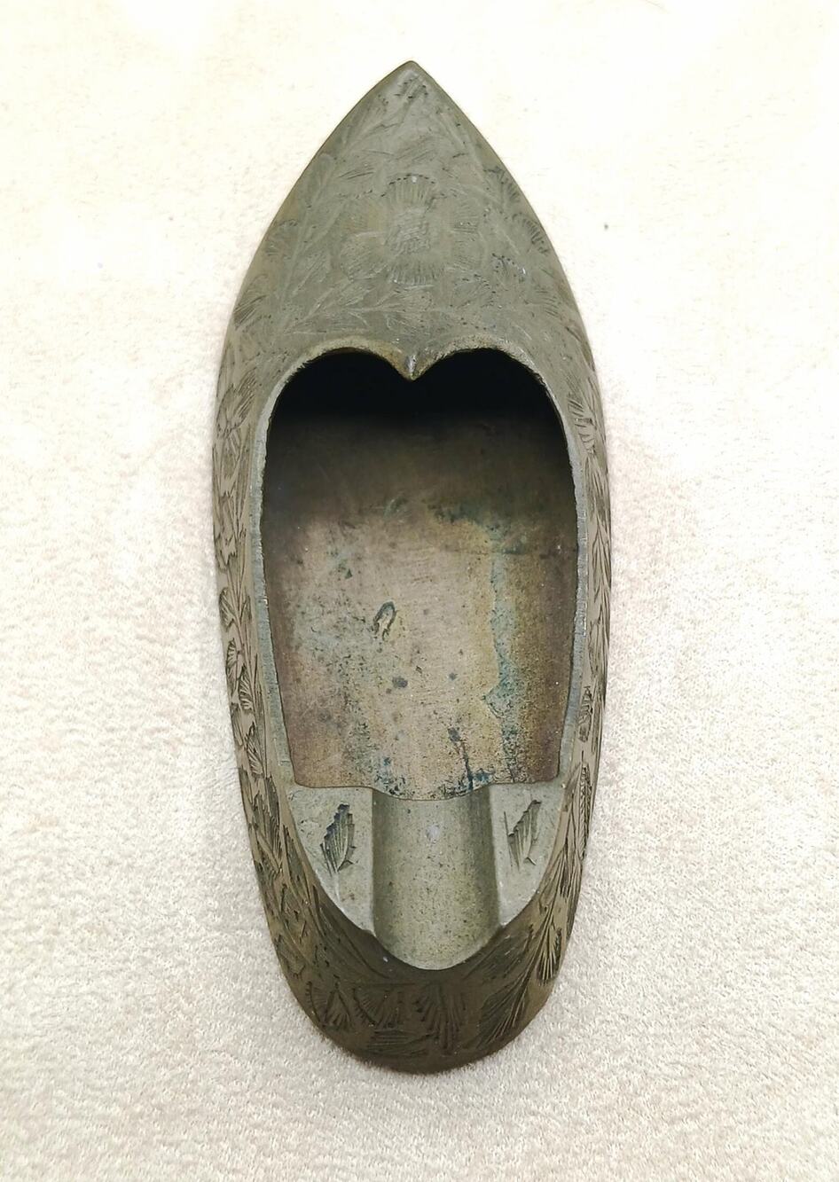 Vintage Brass Shoe Ashtray - Stamped India